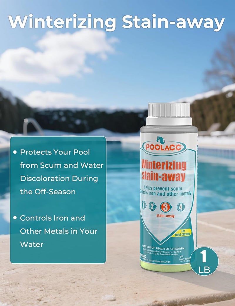 POOLACC All-in-One Winter Pool Closing Kit for Above Ground Pools and In-ground Pools, Handles Up to 7,500 Gallons, Swimming Pool Winterizing Kit with Multiple Accessories - Image 5